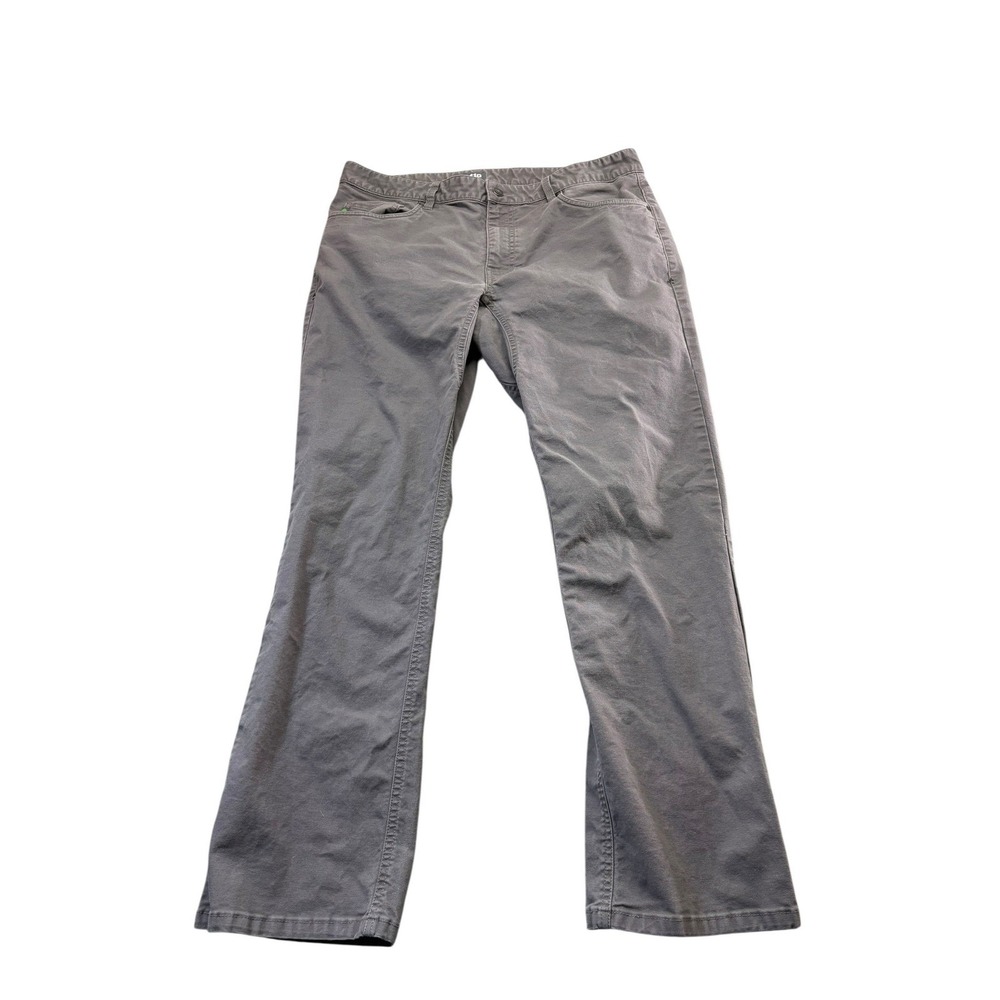 Stio Rivet Pant Mens 35S Khaki Gray Organic Cotton Outdoor Hiking Canvas Utility